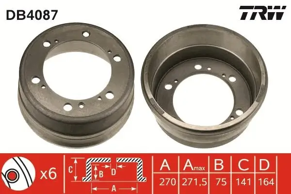 Bremstrommel TRW DB4087