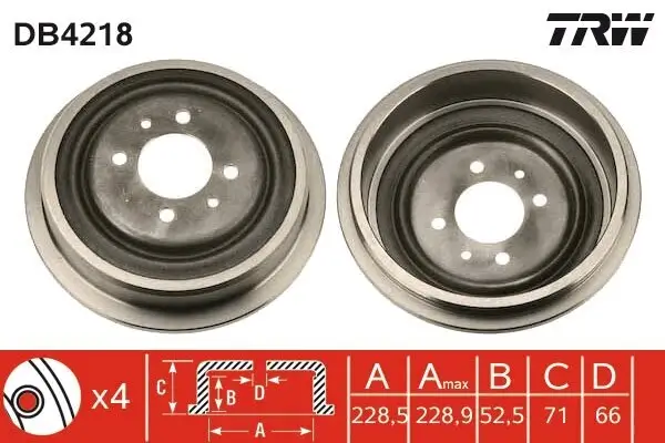 Bremstrommel TRW DB4218