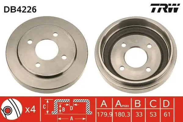 Bremstrommel TRW DB4226