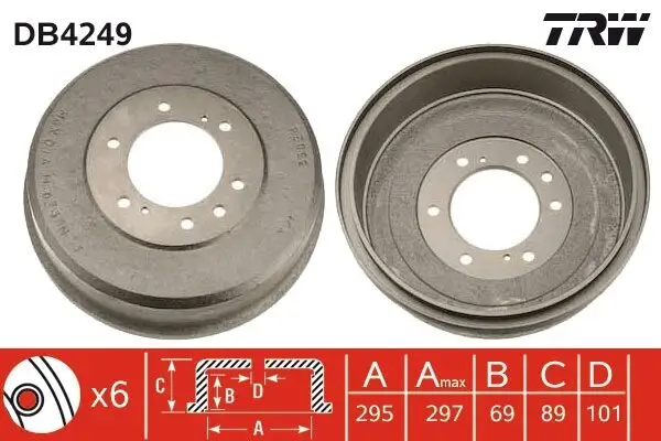 Bremstrommel TRW DB4249