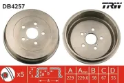 Bremstrommel TRW DB4257