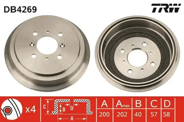 Bremstrommel TRW DB4269