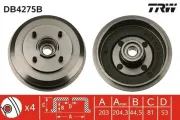 Bremstrommel TRW DB4275B