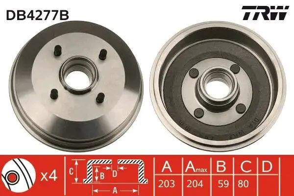 Bremstrommel TRW DB4277B