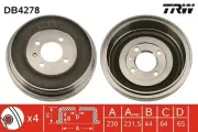 Bremstrommel TRW DB4278