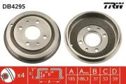 Bremstrommel Hinterachse TRW DB4295