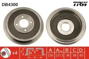 Bremstrommel TRW DB4300