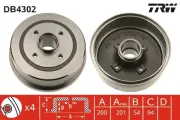 Bremstrommel TRW DB4302