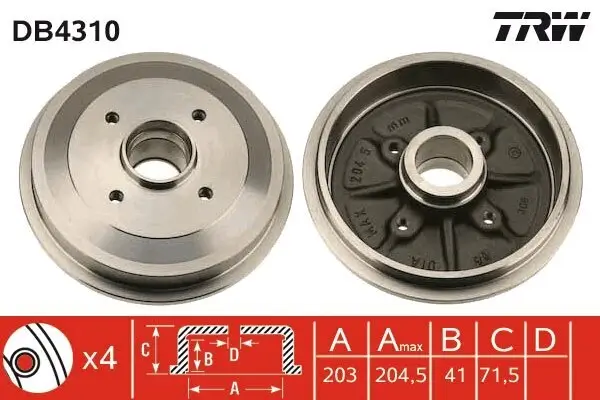 Bremstrommel TRW DB4310