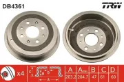 Bremstrommel TRW DB4361