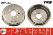 Bremstrommel TRW DB4362