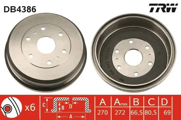 Bremstrommel TRW DB4386