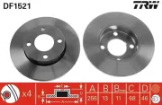 Bremsscheibe TRW DF1521