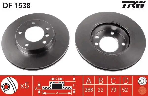 Bremsscheibe TRW DF1538