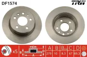 Bremsscheibe TRW DF1574