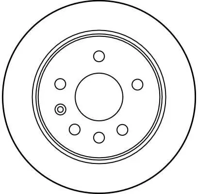 Bremsscheibe Hinterachse TRW DF1613 Bild Bremsscheibe Hinterachse TRW DF1613
