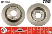 Bremsscheibe TRW DF1669