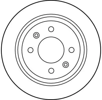 Bremsscheibe Hinterachse TRW DF1669 Bild Bremsscheibe Hinterachse TRW DF1669