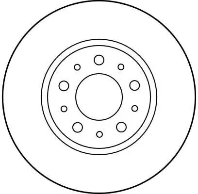 Bremsscheibe Vorderachse TRW DF1697 Bild Bremsscheibe Vorderachse TRW DF1697