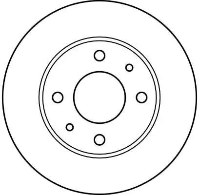 Bremsscheibe Vorderachse TRW DF2576 Bild Bremsscheibe Vorderachse TRW DF2576