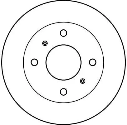 Bremsscheibe Vorderachse TRW DF2590 Bild Bremsscheibe Vorderachse TRW DF2590