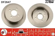 Bremsscheibe TRW DF2647