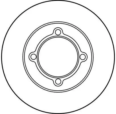 Bremsscheibe Vorderachse TRW DF2662 Bild Bremsscheibe Vorderachse TRW DF2662
