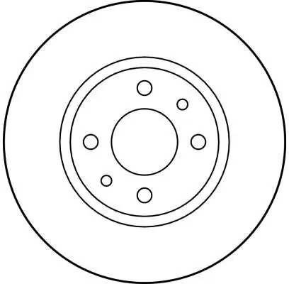 Bremsscheibe Vorderachse TRW DF2686 Bild Bremsscheibe Vorderachse TRW DF2686