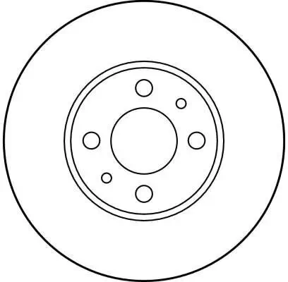 Bremsscheibe Vorderachse TRW DF2734 Bild Bremsscheibe Vorderachse TRW DF2734