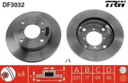 Bremsscheibe TRW DF3032