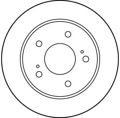 Bremsscheibe Hinterachse TRW DF4001 Bild Bremsscheibe Hinterachse TRW DF4001