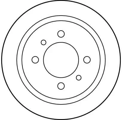 Bremsscheibe Hinterachse TRW DF4006 Bild Bremsscheibe Hinterachse TRW DF4006