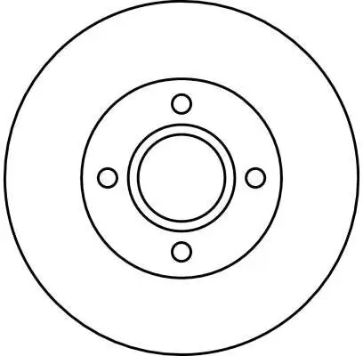 Bremsscheibe Vorderachse TRW DF4036 Bild Bremsscheibe Vorderachse TRW DF4036