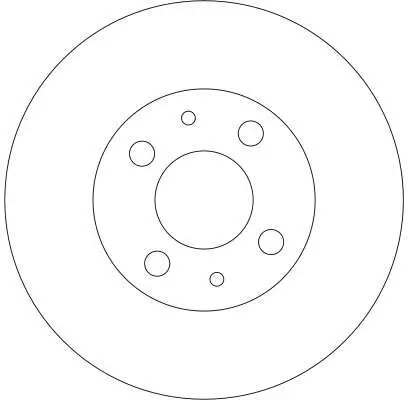 Bremsscheibe Vorderachse TRW DF4107 Bild Bremsscheibe Vorderachse TRW DF4107