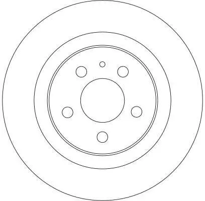 Bremsscheibe Hinterachse TRW DF4256 Bild Bremsscheibe Hinterachse TRW DF4256