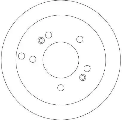 Bremsscheibe Hinterachse TRW DF4281 Bild Bremsscheibe Hinterachse TRW DF4281