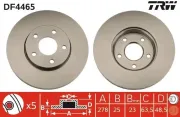 Bremsscheibe TRW DF4465