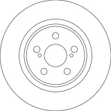 Bremsscheibe Vorderachse TRW DF4641