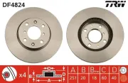 Bremsscheibe TRW DF4824