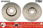 Bremsscheibe TRW DF4856S