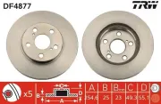 Bremsscheibe TRW DF4877