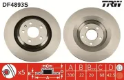 Bremsscheibe TRW DF4893S