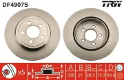 Bremsscheibe TRW DF4907S