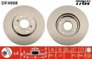 Bremsscheibe TRW DF4908