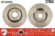 Bremsscheibe TRW DF4939S