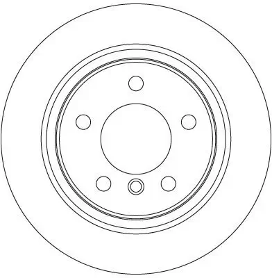 Bremsscheibe Hinterachse TRW DF6137 Bild Bremsscheibe Hinterachse TRW DF6137