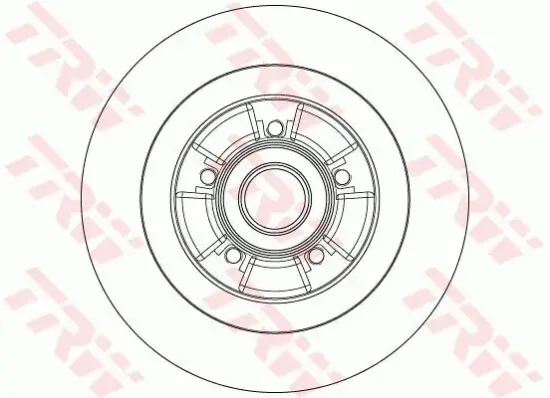 Bremsscheibe TRW DF6202BS Bild Bremsscheibe TRW DF6202BS