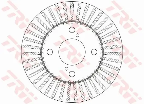 Bremsscheibe Vorderachse TRW DF6227 Bild Bremsscheibe Vorderachse TRW DF6227