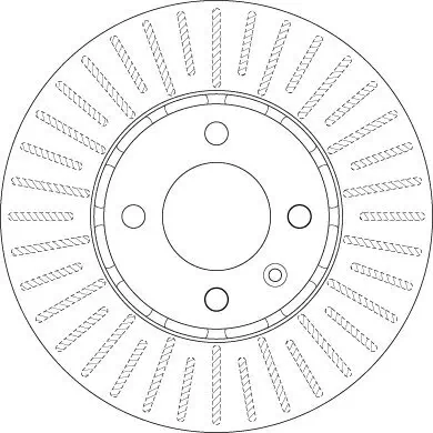 Bremsscheibe Vorderachse TRW DF6252 Bild Bremsscheibe Vorderachse TRW DF6252