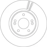 Bremsscheibe TRW DF6497S